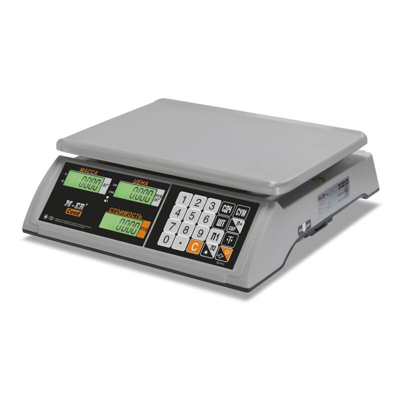Торговые настольные весы M-ER 327 AC-15.2 «Ceed» LCD Белые