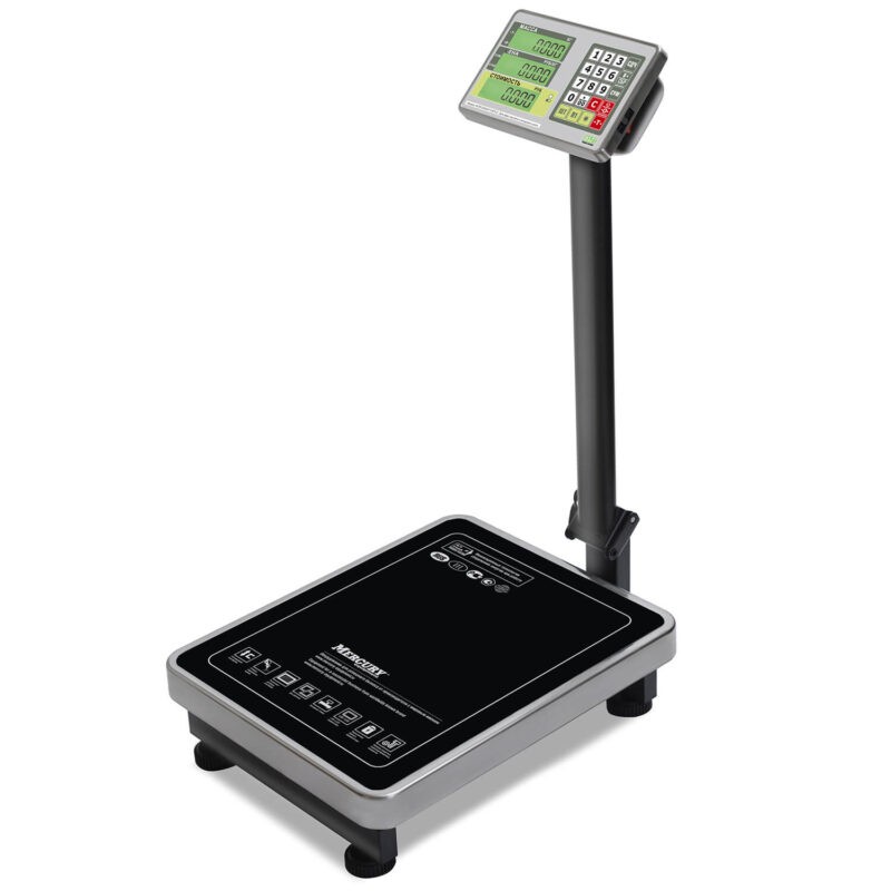 Торговые напольные весы M-ER 335 ACLP-150.20 «TURTLE» с расчетом стоимости товара LCD
