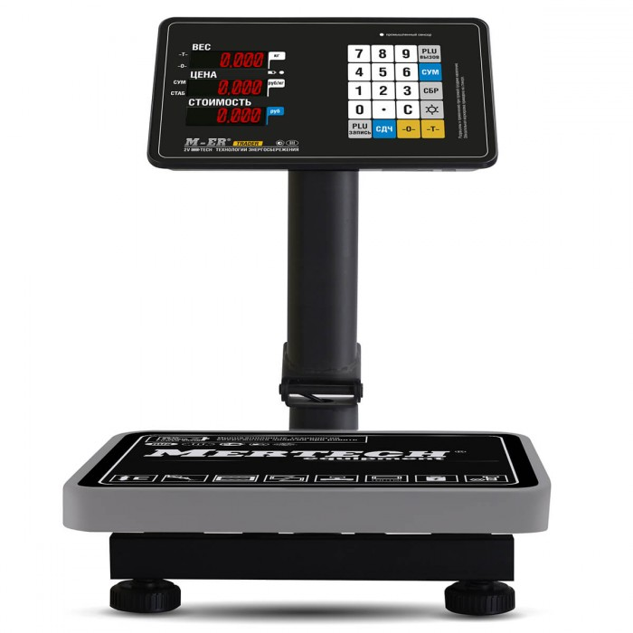 Торговые напольные весы M-ER 333 ACPU-60.20 с расч. стоимости LCD